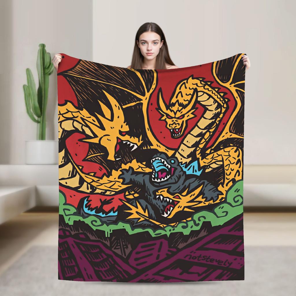 M-Monster King Blanket Quality Soft Warm Throw Blanket Winter Girls Boys Couch Bed Fashion Bedspread
