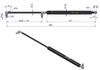 Front Rear Window Actuator 5089567P max. 460mm CASE IH NEW HOLLAND CASE IH FIAT MASSEY FERGUSON NEW HOLLAND POLMO