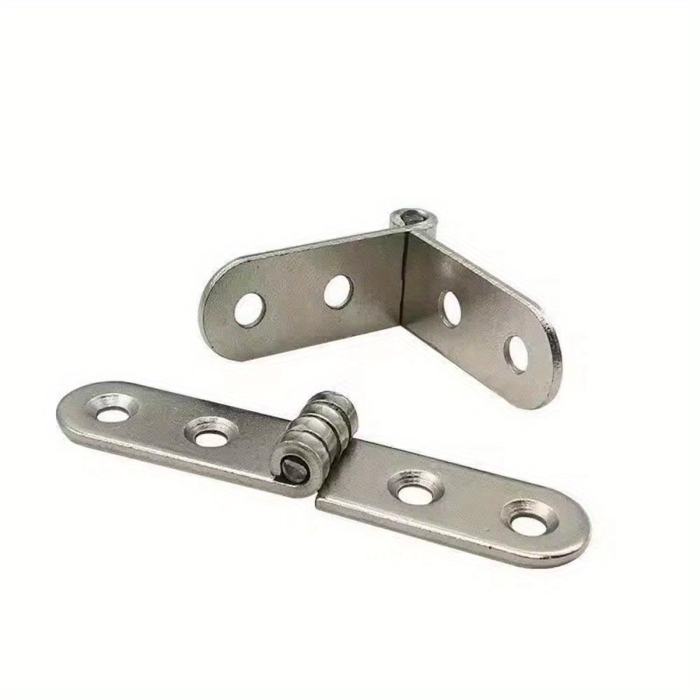 4Pcs 270 Degree Foldable Hinges Metal Cabinet Door Hinges Durable Flap Screw-On Hinges Furniture Hardware