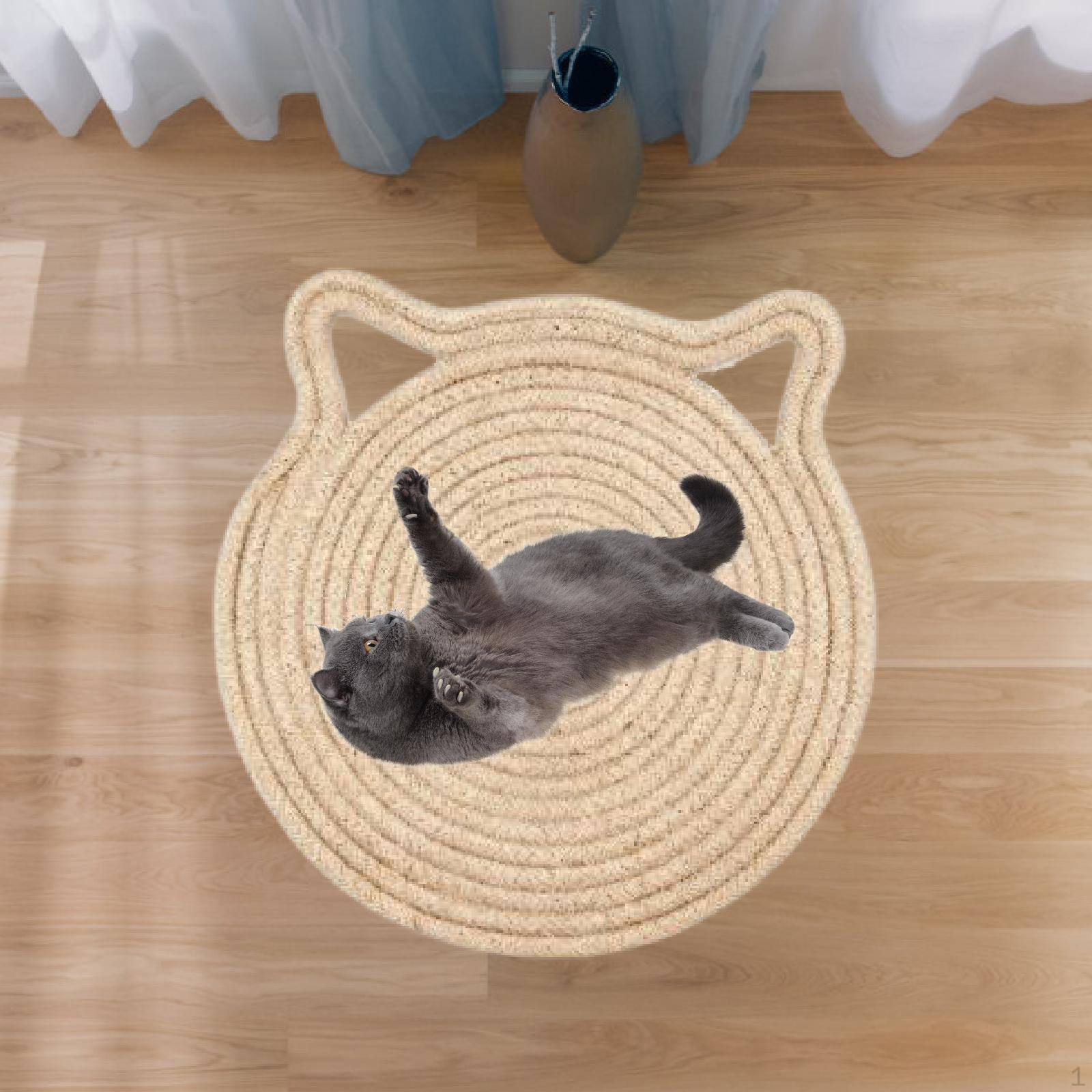 

Когтеточка картонная напольная для котят, для домашних кошек, защита мебели, круглая интерактивная игрушка S