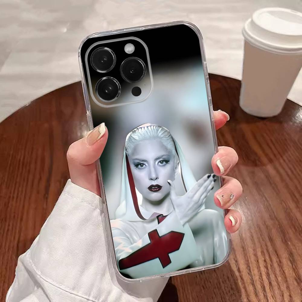 Singer L-Lady-GagaS Mayhem Phone Case For iPhone 16,15,14,13,12,11 Plus,Pro,Max,XR,XS,Plus,E,SE4,Mini Transparent Cover