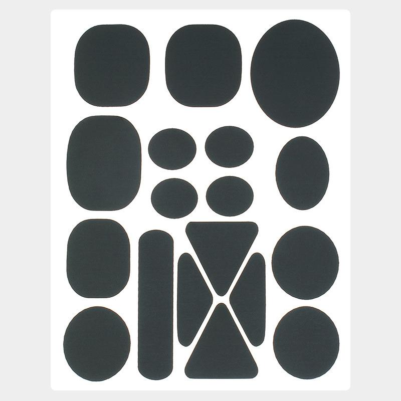 1Set Self-Adhesive Clothing Repair Patches Assorted Shapes Universal Durable Fabric Fixes For Down Jackets And Garments