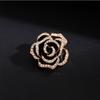 Camellia Brooch for Women with Exquisite Niche Design Trendy and High-end Suit Clothing Accessories