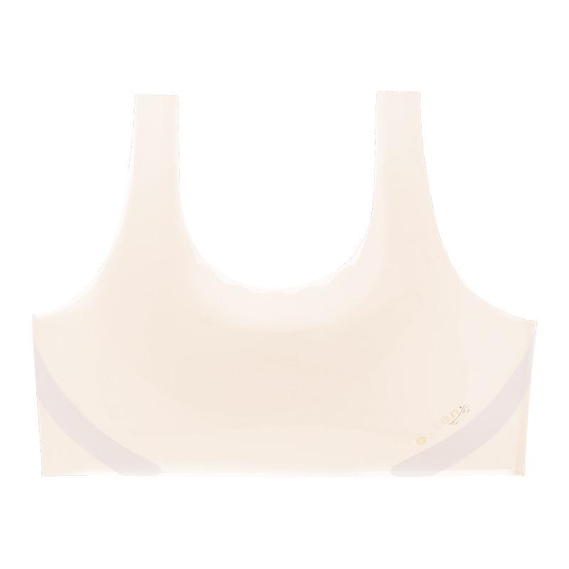Seamless Ice Silk Teen Girls Anti-Bump Growth Period Bra XL