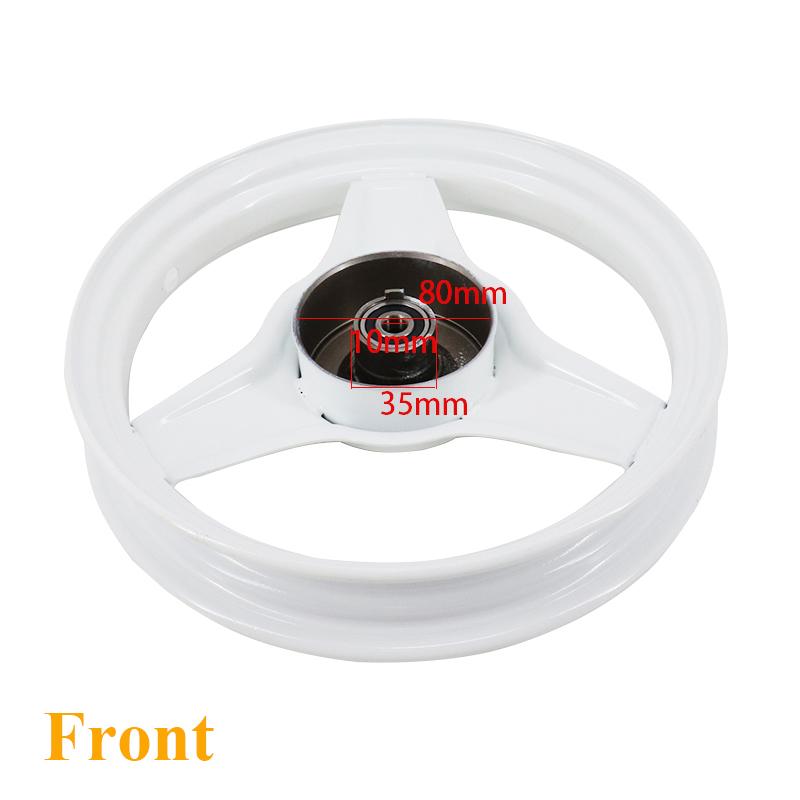 Front Rear Wheel Rim 10 Inch Replacement for Yamaha PY50 PW50 PEEWEE PY PW 50 Blue Motorcycle Rear Rim Wheel