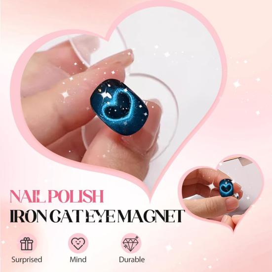 1/2/3 Peças Esmalte em Gel Olho de Gato Ímã para Unhas 3-em-1 Coração Amor Linha Redonda Formato Caneta Magnética para Arte de Unhas Ferramentas de Arte para Manicure Magnética para Salão em Casa Mulheres