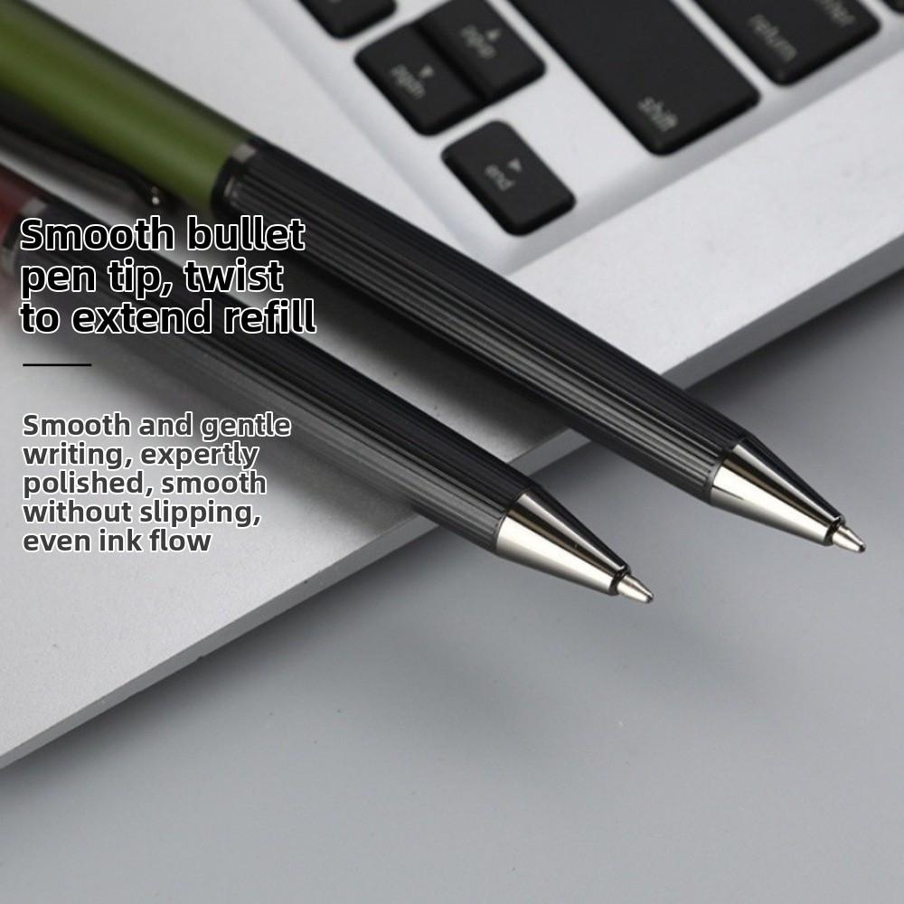 Metal Roller Ball Pen Rotating Office Signing Pen Creative Ballpoint Pen  For Men Women