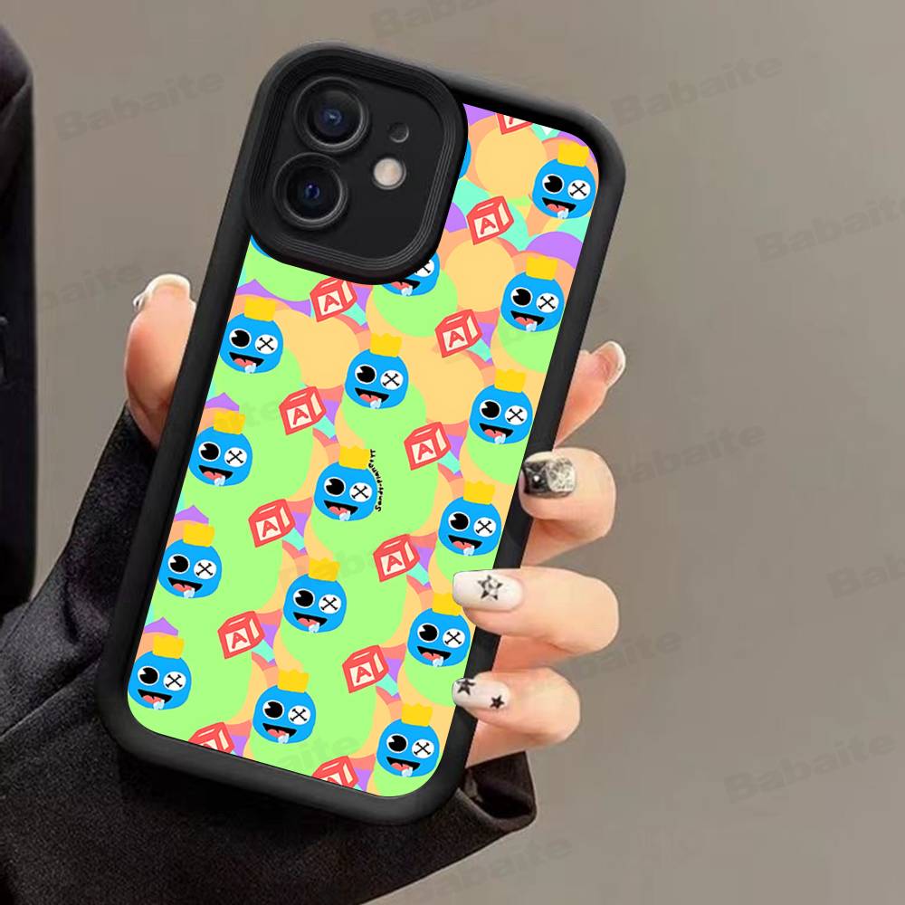 Cartoon R-Rainbow Friends Phone Case For IPhone 17 16 15 14 13 12 11 Pro Max Plus MINI Soft Cover