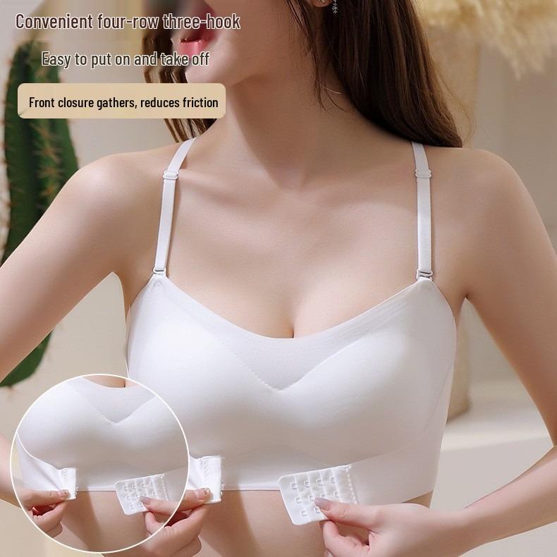 Невидимый бесшовный бюстгальтер-бандо для женщин - Нескользящий, Тонкий, Летний топ-труба Small телесный
