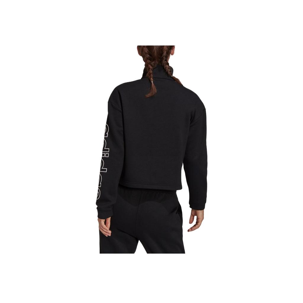 Adidas Essentials Primegreen Comfort Fleece Loose Long Sleeve Sweatshirt Women tops Black H09267