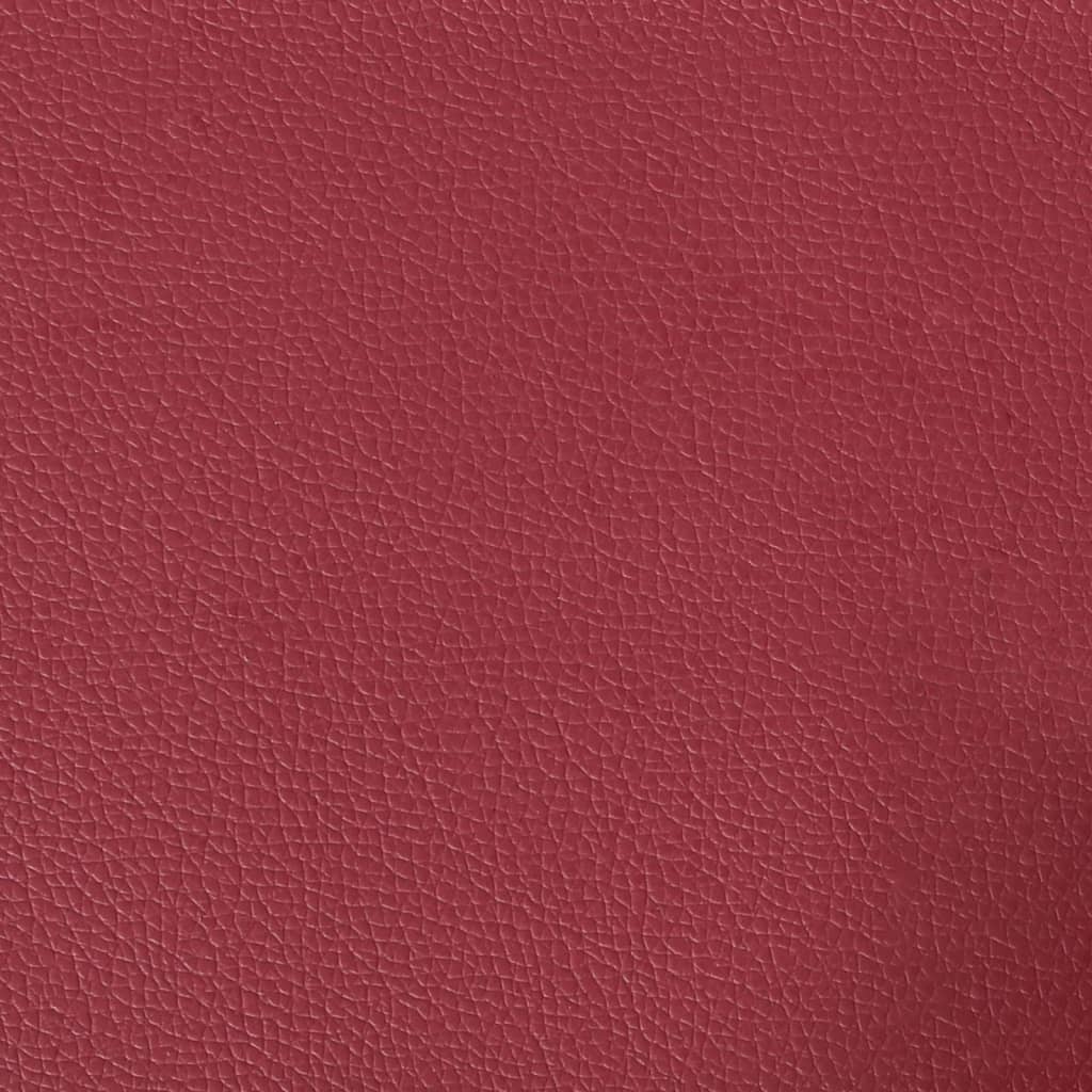 Gaming Chair Swivel Black and Burgundy Artificial Leather
