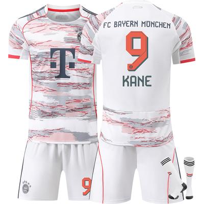 25-26 FC Bayern München Venkovní dres Fotbalový dres pro děti a dospělé KANE #9