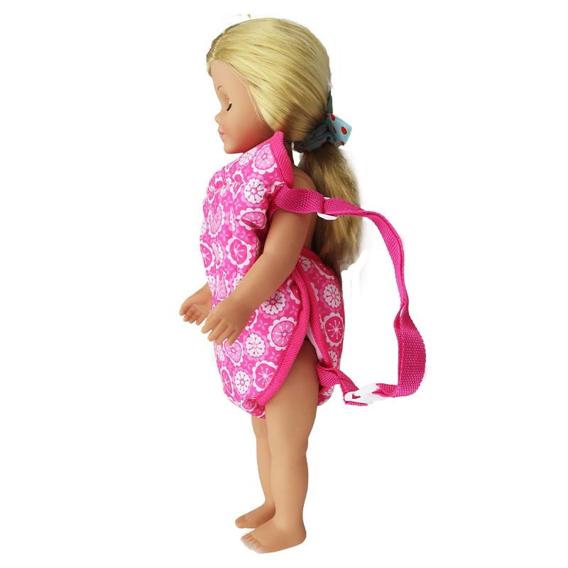 Fashion Newborn Backpack Doll Cute Flower Handbag For Girls Dolls Out Going Carry Bag Christmas Birthday Gift