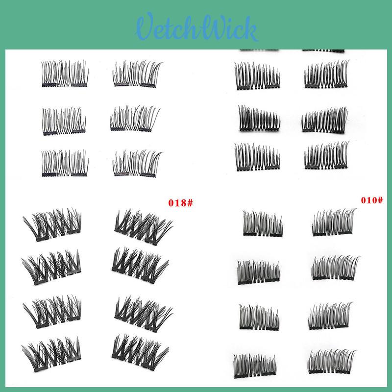 Hand Woven Synthetic Fiber Magnetic Eyelashes Soft Magnet Technology For A Natural Look In Black