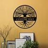 Metal Wall Art Tree of Life Family Name Sign Home Decor Wall Hangings