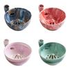 Handmade Ceramic Fruit Strainer Bowl Spinning Colander Drainage Holes Berry Washing Rinse Basket