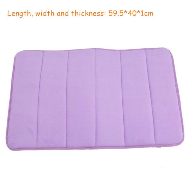 Covorașe de baie din spumă absorbantă de apă în formă de U, covoraș de toaletă, baie, fleece coral, covor anti-alunecare, podea de toaletă, decor pentru casă, de uz casnic