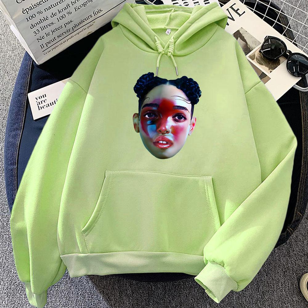 EUSEXUA 2024 New Song Hoodies Singer FKA Twigs Graphic Sweatshirts Ropa De Mujer Sudaderas Women/Men Clothes Round Neck Hoodie
