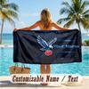 Custom Text Beach Towel, Soft Absorbent Swimming Multi-use TowelCrystal Palace