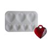 Valentines Day 3D Heart Pendant Resin Mould Sturdy Silicone Easy Release Portable for Jewelry Crafting Supplies