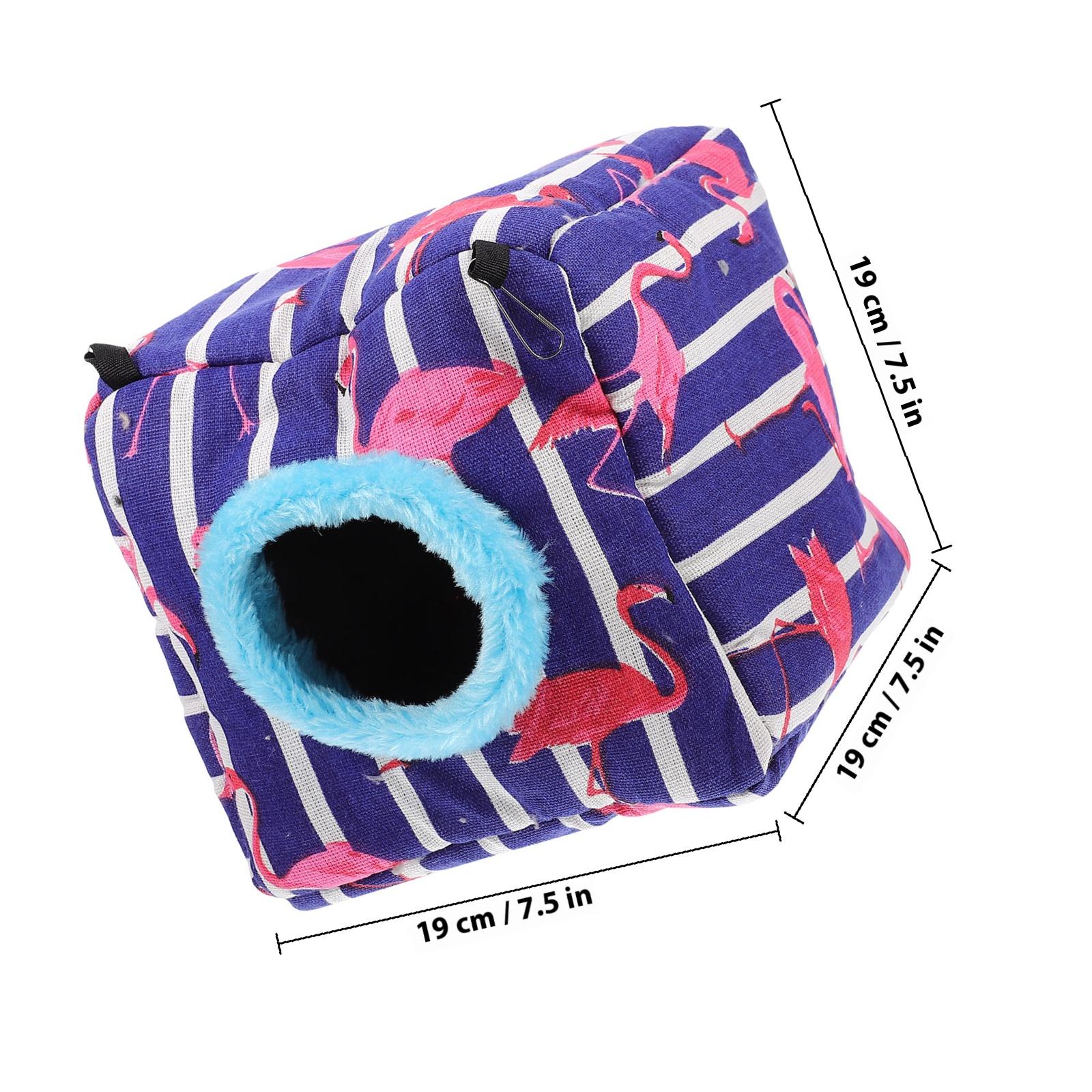 

Cotton Golden Flower Nest Warm Sleeping Hideout for Hamster Rat Squirrel Guinea Pig Hedgehog Small Pet Winter Bed чорний