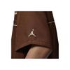 Jordan FW24 Bordado de Letras Logotipo de Marca Cuello de Punta Botones Camisa de Manga Corta para Hombre Marrón HM5040-259