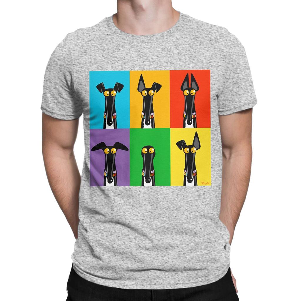 Greyhound Semaphore Funny Graphic 100 Cotton TShirt whippet Tees Tops For Unisex