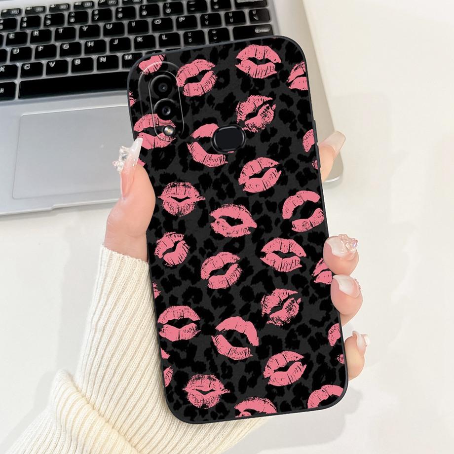 Etui Na Samsung Galaxy A10 A105F A10s A107F Miękki Płynny Silikon Tylna Klapka Na Samsung M01s SM-M017F Etui Królik Kot Panda