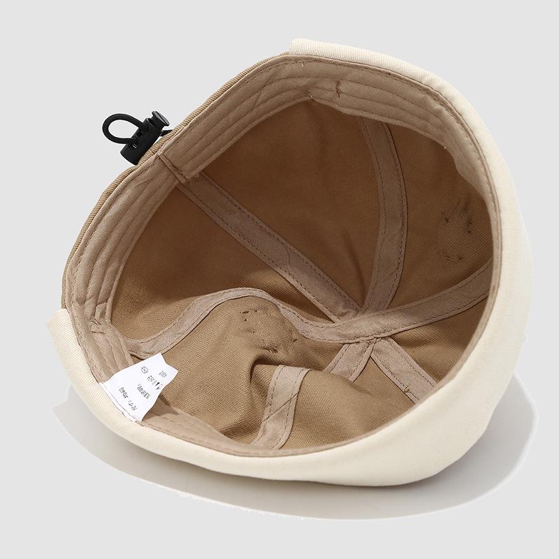 Korean Style Kids' Embroidered Letter Melon Hat – Cute Spring & Autumn Design for Boys & Girls