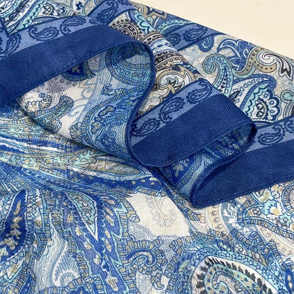 Paisley Print Headscarf Women Cotton Feel Head Scarf Spring Autumn Keep Warm Neck Scarf Foulard Bandana Female Square Scarves