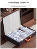Elegant Gongfu Tea Set: Hand-Painted Ceramic Gaiwan Teapot & Teacups in Gift Box