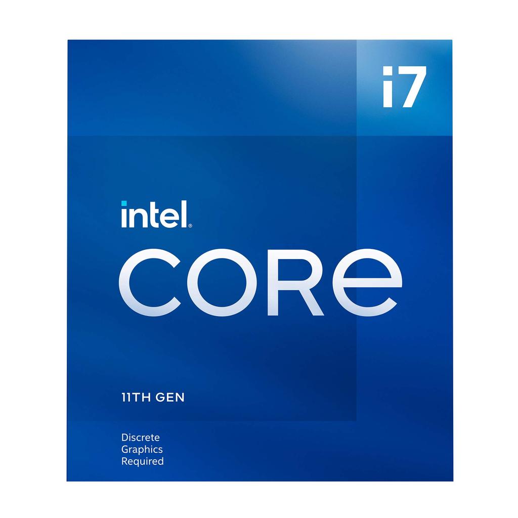 Intel Core Desktop-prosessor 8 kjerner opptil GHz LGA1200 500-serien Velg 400-serien 65W i7-11700F 4.9 (Intel og brikkesett)