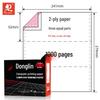 Donglin No-Tear Edge Pinfeed 3-Part, 2-Equal Sections Computer Print Paper Delivery Note