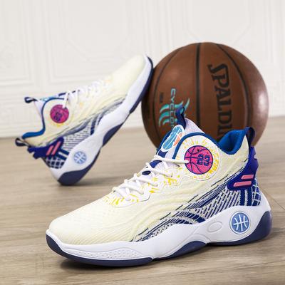 Sneakers New Mid-top Breathable Student Basketball Shoes Youth Outdoor Running Shoes Mesh Breathable Shoes