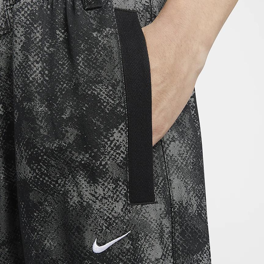 Nike Logo Outdoor Mid-Waist Zipper Straight Leg Casual Pants Men Pants Black FZ0649-010