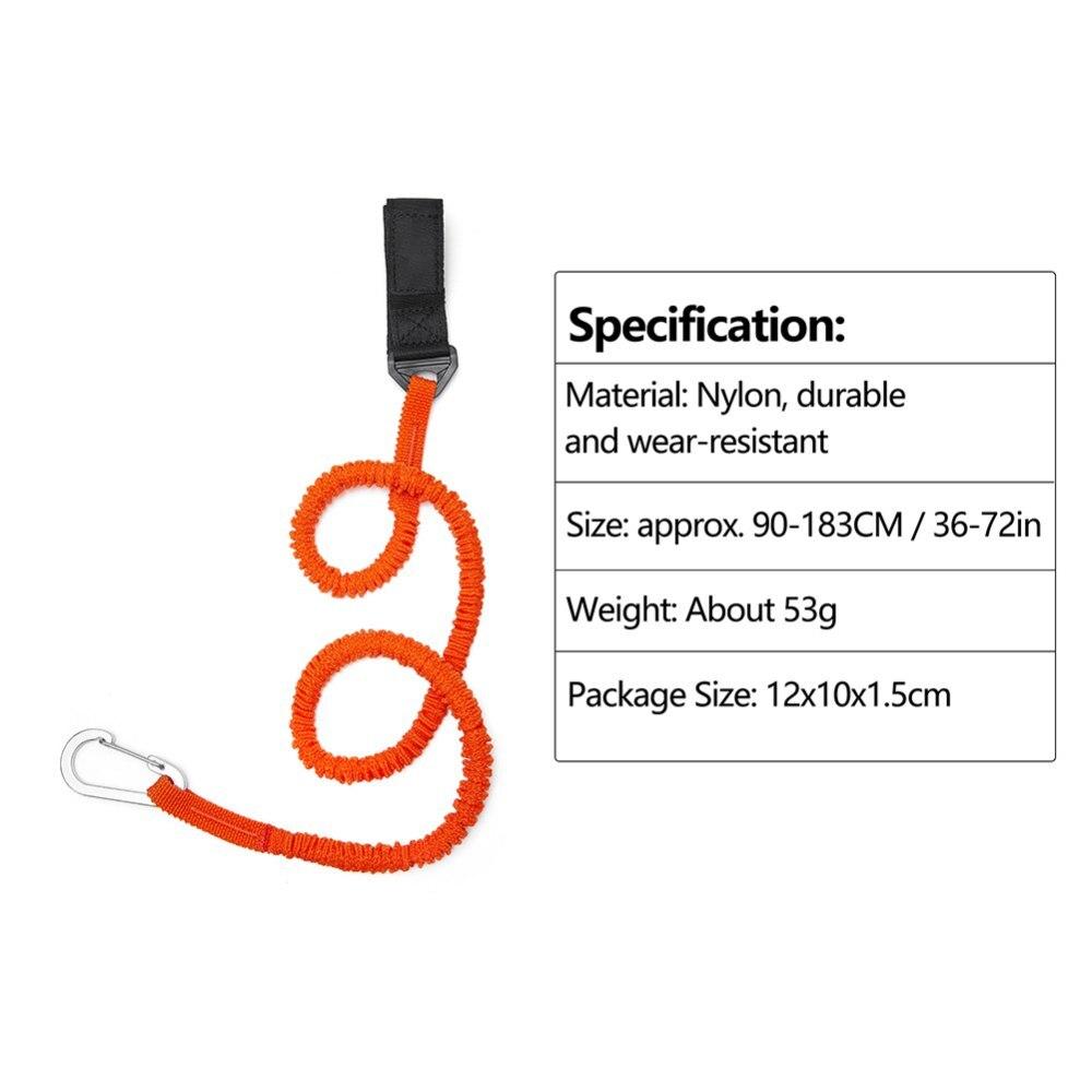 Kajakpaddel-Leine Verstellbar Verschleißfest für Kajak Kanu Dehnbar Kajakpaddel-Leine Paddelhalter Werkzeug-Lanyard