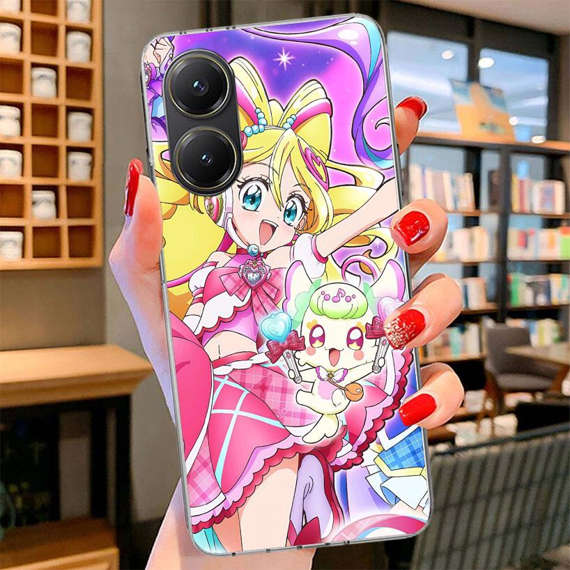 Pretty Cure Anime Phone Case For Xiaomi Poco F7 Ultra X7 X6 X5 Pro M7 Redmi 15C 15 13C 13 12C 12 10C 10 9A 9C 9T 9 Shell Poco F7