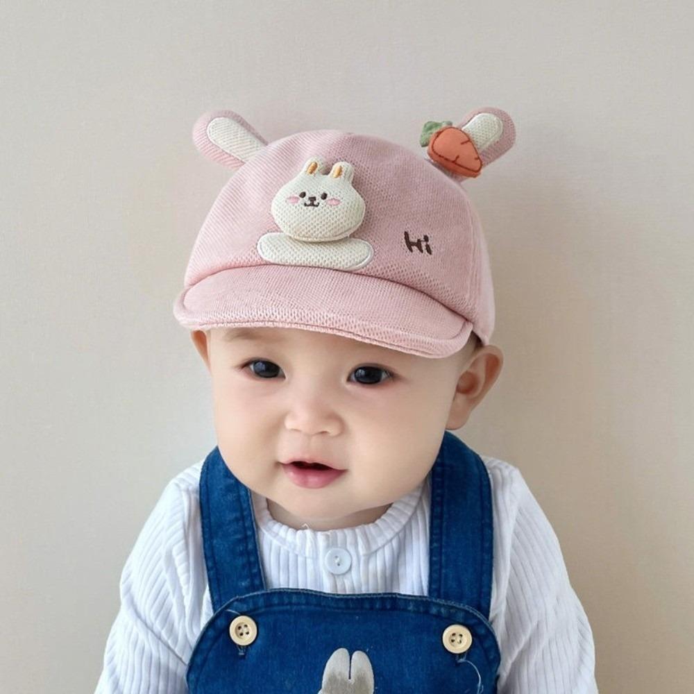 Cartoon Rabbit Ears Cartoon Peaked Hat Soft Brim Sun Hat Cute Sunshade Visors  Boys Girls Kids