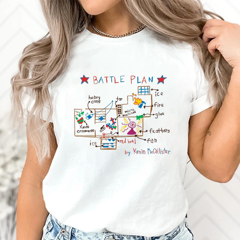 Home Alone Battle Plan T Shirt Christmas Shirt Holiday Tshirt McCallister Shirts Funny Merry Christmas Ya FiIthy Animal Tops XL