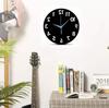 New arrive 3D acrylic mirror wall clocks quartz Needle watch modern horloge digital number clock home decor stickers SinglM8Y4D1