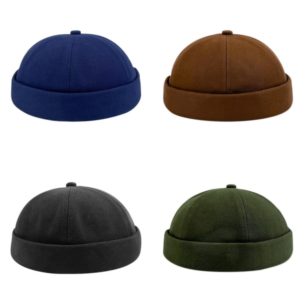 Melon Color Solid Peel Hat Warm Fashionable Adjustable Outdoor Cap Lightweight