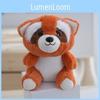 Adorable Plush Raccoon Keychain Cute Panda Doll Soft Bag Charm Toy For Kids