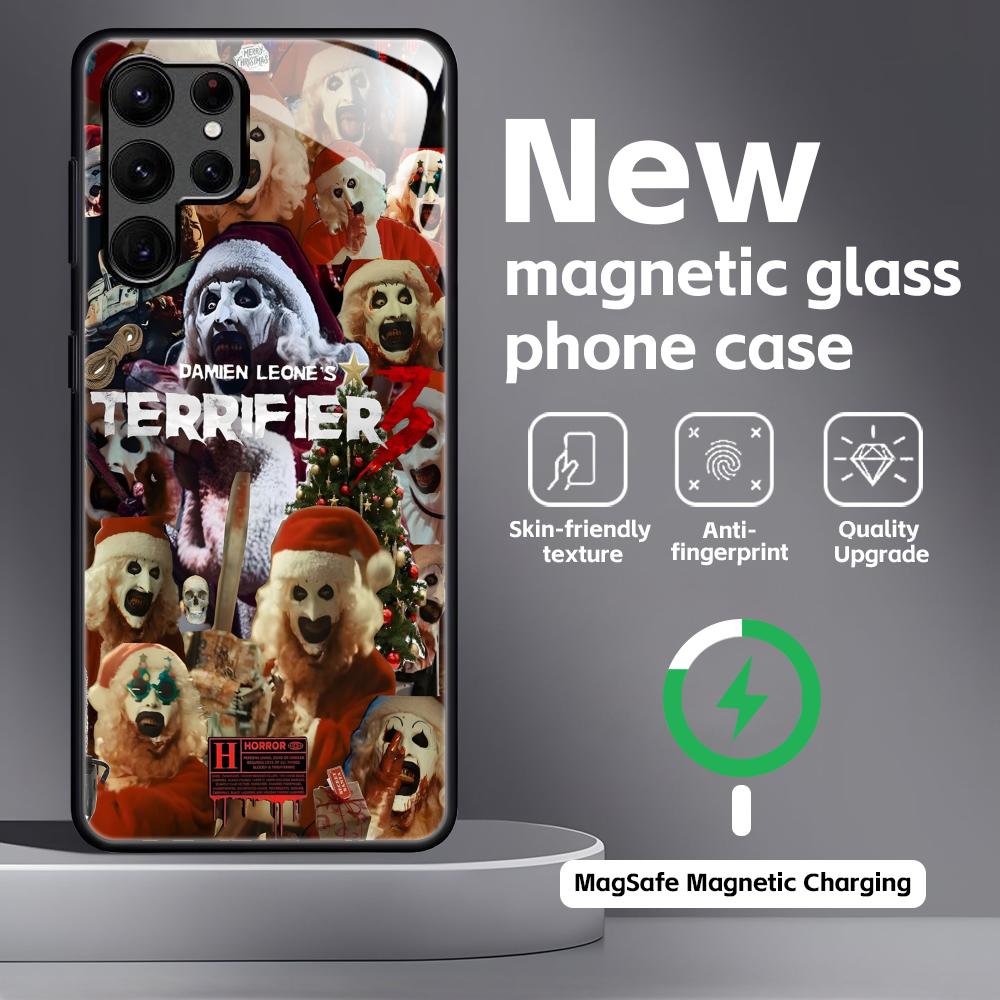 Art the Clown  Phone Case For Samsung S26 S25 S24 S23 S22 S21 Plus Ultra Note20 Glass Magnetic Case
