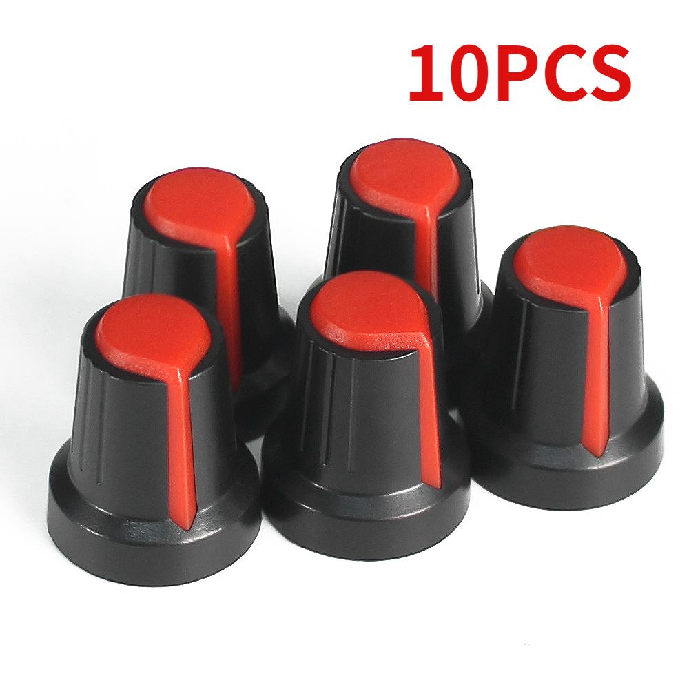 5-30PCS Potentiometer Knobs 15X17mm 6mm WH148 Potentiometer B10K Color Knob Cap Yellow Orange Blue White Red Green