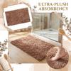 Chenille-Badezimmerteppich 40x60cm Saugfähig Rutschfest Badezimmerteppich Fußmatte Weiche Textur Mikrofaser-Fußbodenmatte