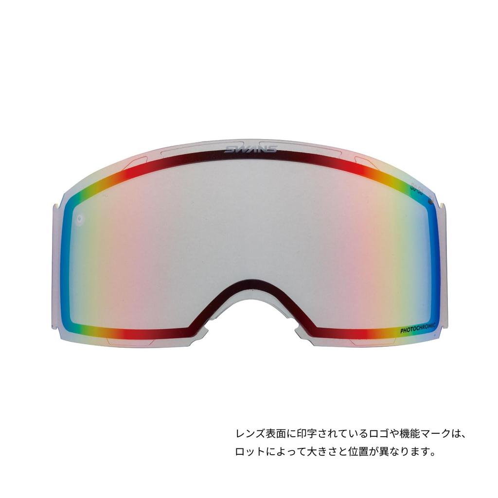 Swans SHD Photochromic Clear Shadow Mirror Goggles for RACAN Skis and Made in with Replacement Premium and Photochromic Clear Shadow LRA-5457
