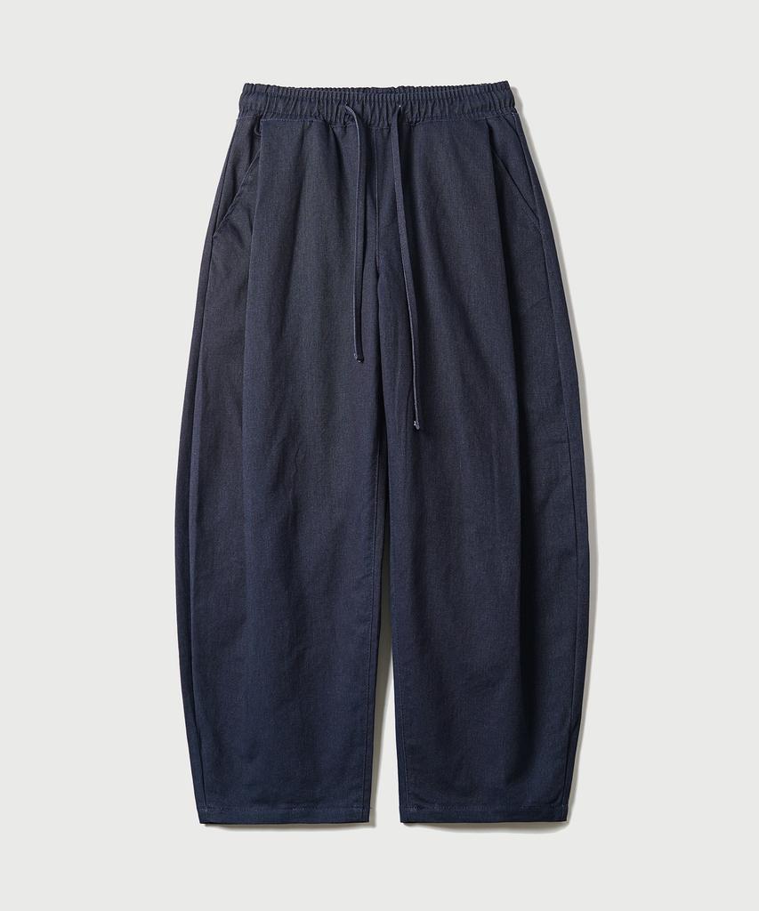 JEMUT Gift Balloon Washed Cotton Pants Navy Jjlp2671