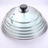 Tempered Glass Explosion-Proof Universal Pot Lid with G-Type Stainless Steel Inner Ring