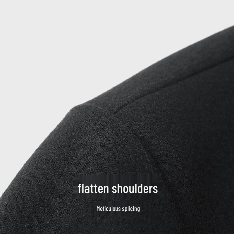 SEPTWOLVES Men's Wool Blend Lapel Overcoat