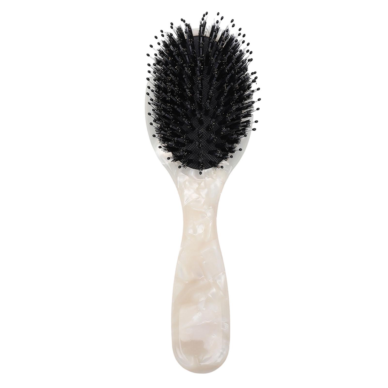 

Boar Brush Dry Wet Use Enhance Shine Nylon s Detangling Hair Brush for Thick Extensions Wigs Curly Hair